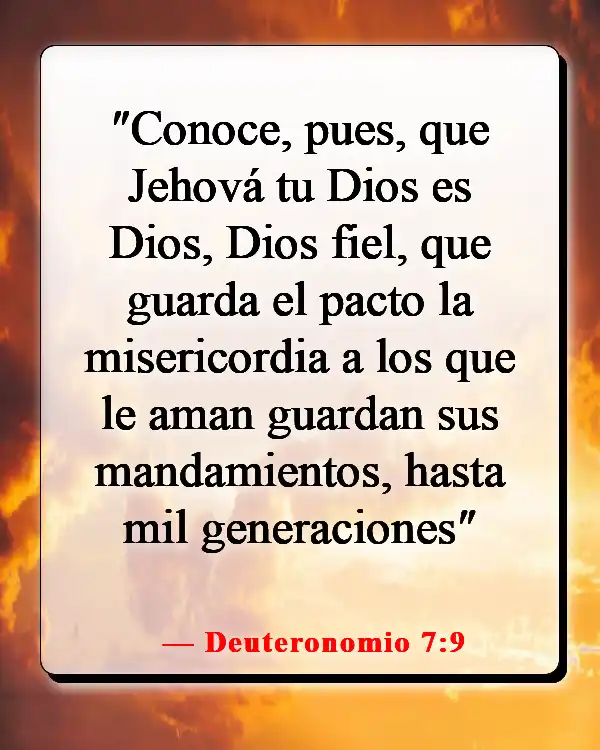 Versículos de la Biblia sobre encontrar el verdadero amor (Deuteronomio 7:9)