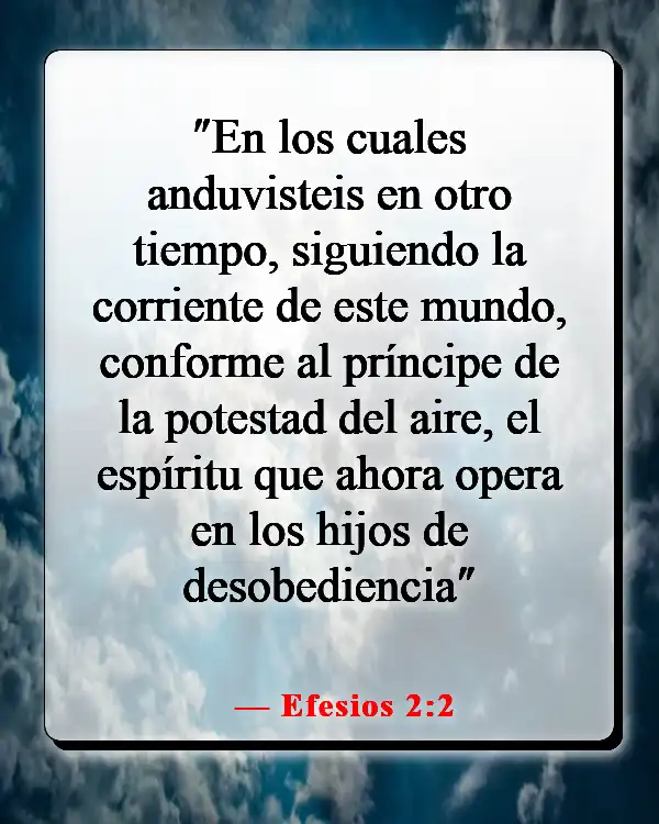 Versículos de la Biblia sobre el diablo disfrazado (Efesios 2:2)