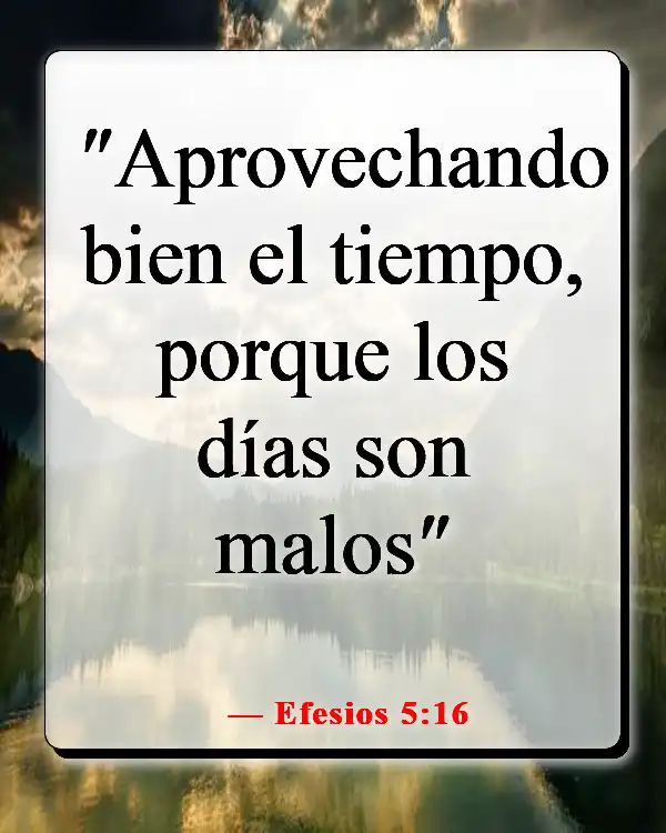 Versículo de la Biblia sobre la pereza como un pecado (Efesios 5:16)