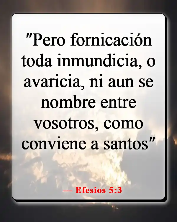 Versículos de la Biblia sobre exponer tu cuerpo (Efesios 5:3)