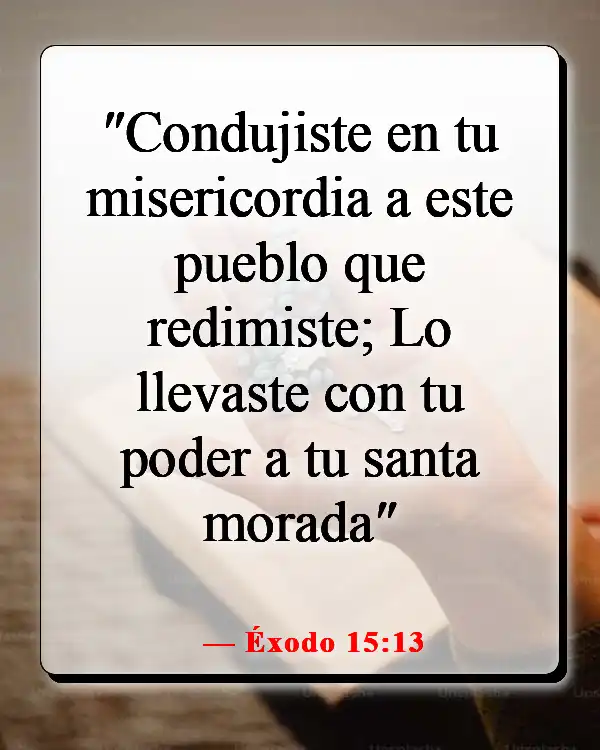 Versículos de la Biblia sobre Dios guiando tu camino (Éxodo 15:13)