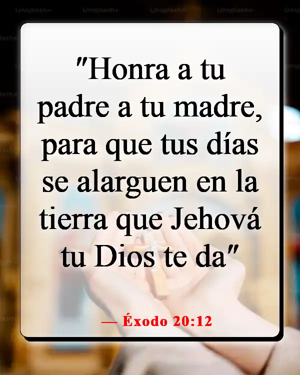 Versículos de la Biblia sobre las familias que adoran juntas (Éxodo 20:12)