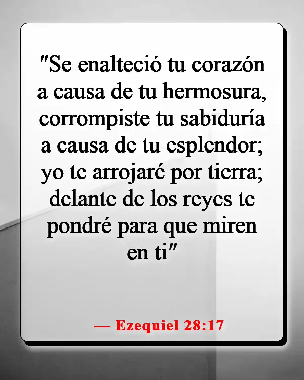 Versículos bíblicos sobre el diablo robando tu gozo (Ezequiel 28:17)