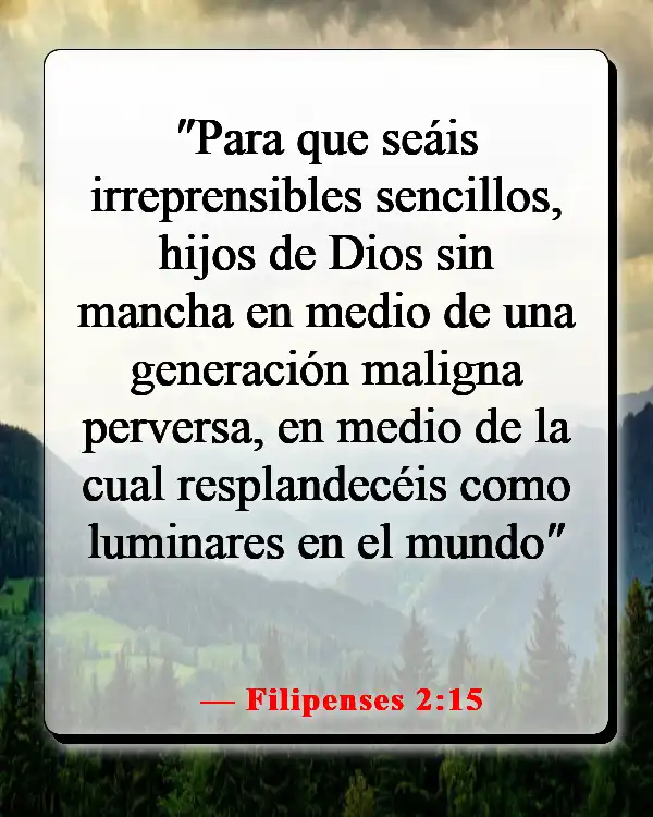 Versículos de la Biblia sobre ser diferente (Filipenses 2:15)