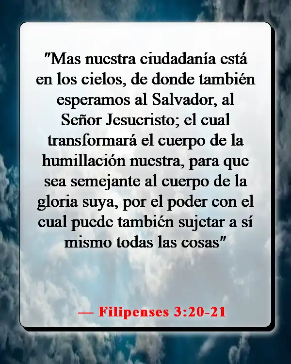 Versículos bíblicos sobre Dios salvándonos del infierno (Filipenses 3:20-21)