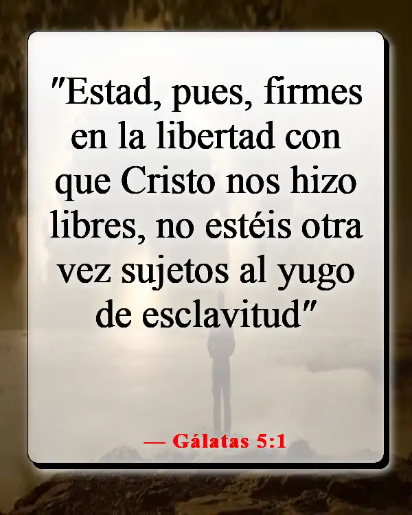 Versículos de la Biblia sobre la victoria en Jesús (Gálatas 5:1)