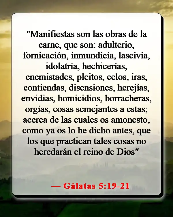 Versículos de la Biblia sobre el chisme y la calumnia (Gálatas 5:19-21)