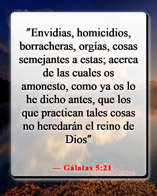 Versículos de la Biblia sobre el cielo y el infierno (Gálatas 5:21)