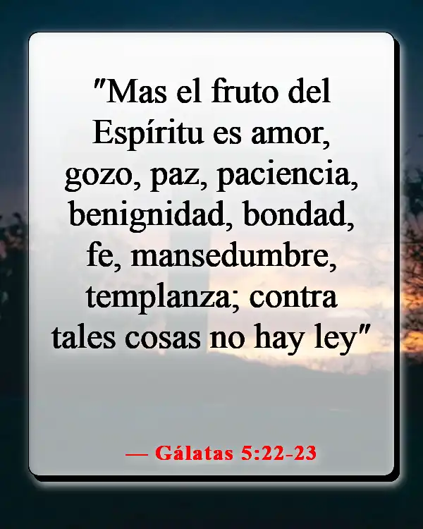 Versículos de la Biblia sobre ser diferente (Gálatas 5:22-23)