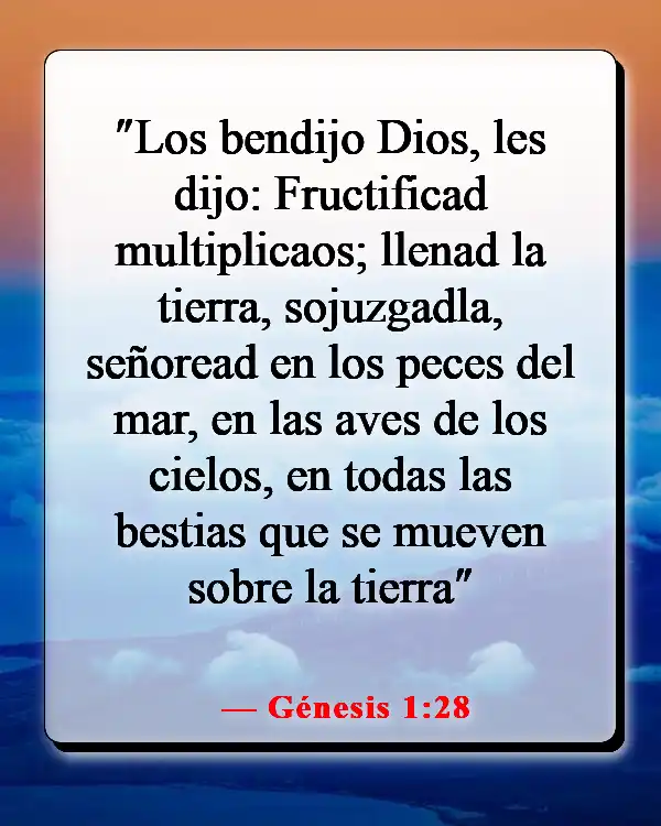 Versículos de la Biblia sobre cuidar primero de tu familia (Génesis 1:28)