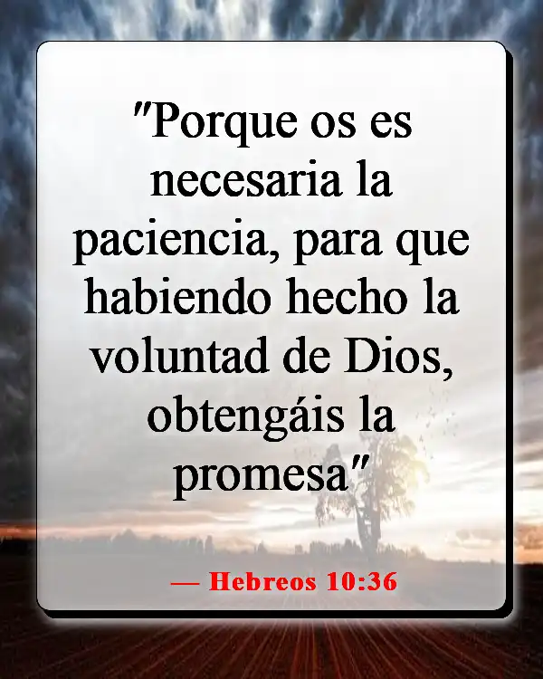 Versículos de la Biblia sobre cuando sientes que quieres rendirte (Hebreos 10:36)