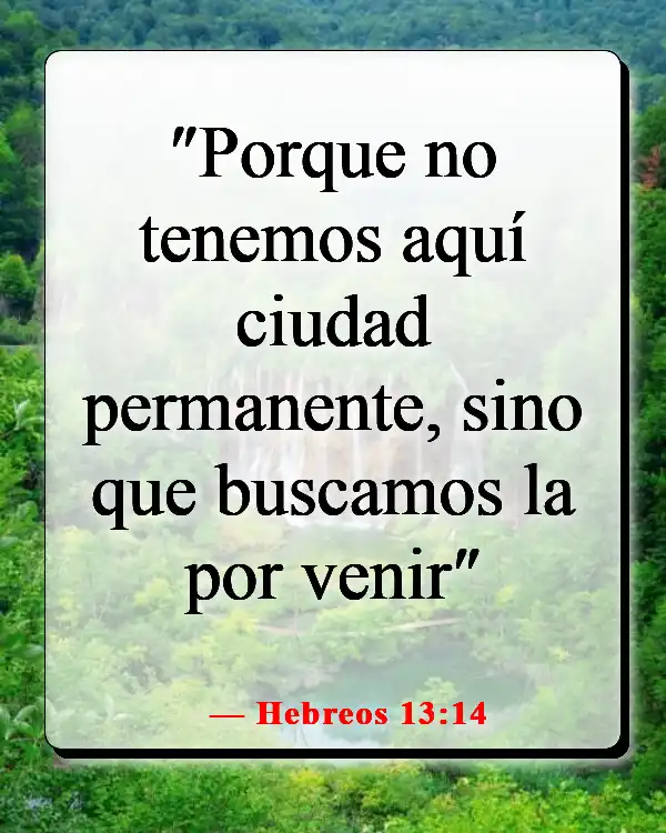 Versículos de la Biblia sobre ser diferente (Hebreos 13:14)