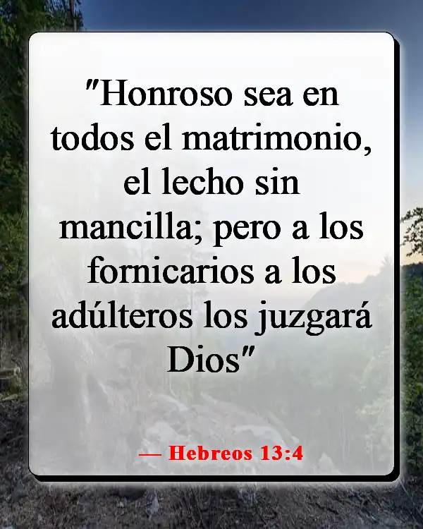 Versículos de la Biblia sobre cuidar primero de tu familia (Hebreos 13:4)