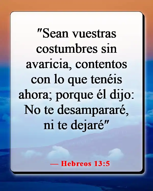 Versículo bíblico para la sanación después de una cirugía (Hebreos 13:5)