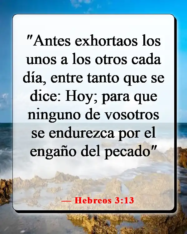 Versículos de la Biblia sobre la comunión con otros creyentes (Hebreos 3:13)