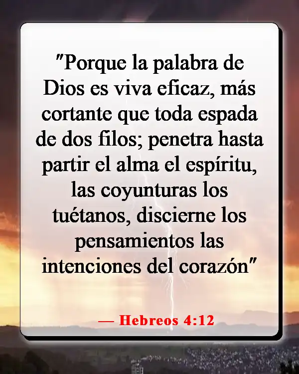 Versículos de la Biblia sobre guardar tus pensamientos (Hebreos 4:12)