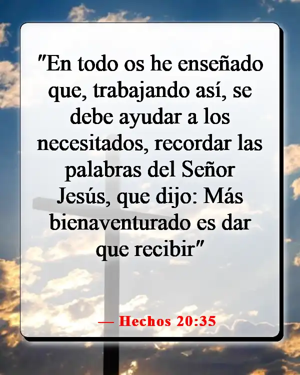 Versículos de la Biblia sobre servir a la iglesia (Hechos 20:35)