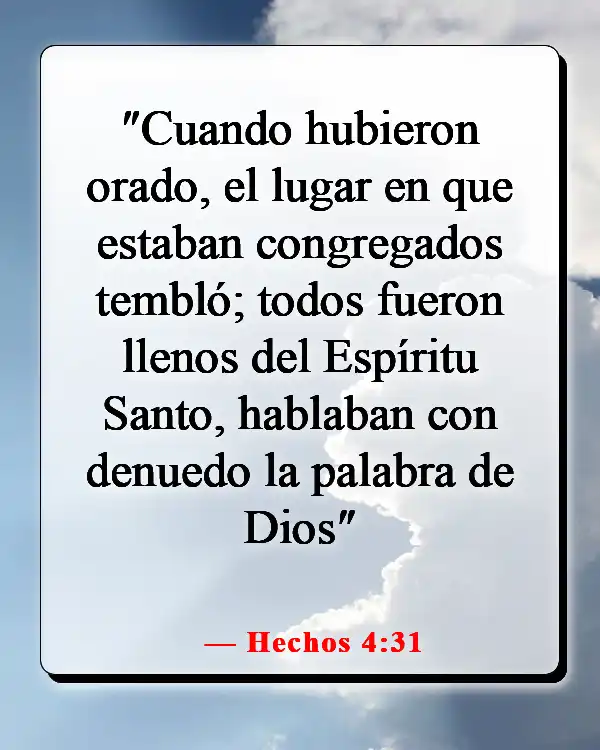 Versículo de la Biblia sobre orar juntos (Hechos 4:31)