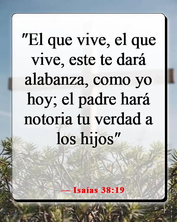 Versículos de la Biblia sobre las familias que adoran juntas (Isaías 38:19)