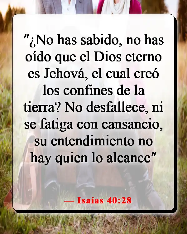 Versículos de la Biblia sobre los poderes y habilidades de Dios (Isaías 40:28)