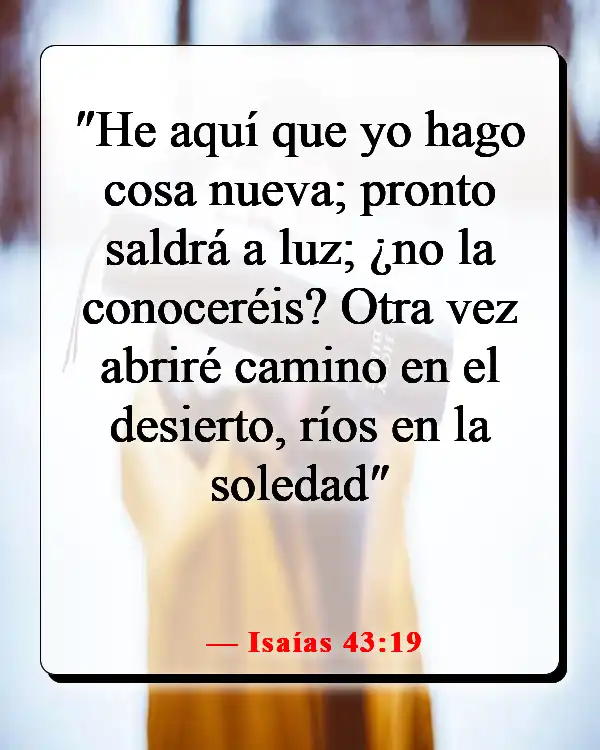 Versículos de la Biblia sobre adaptarse al cambio (Isaías 43:19)