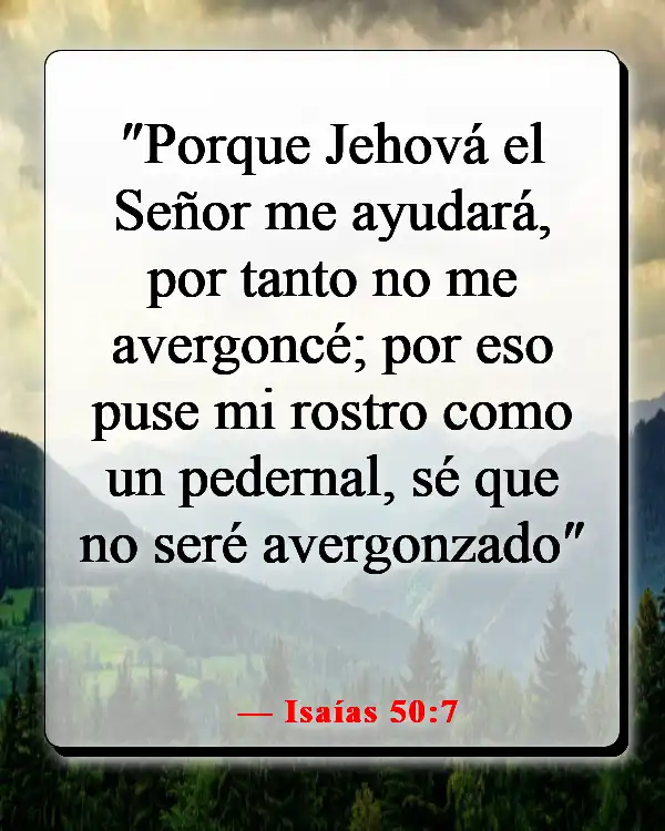 Versículos de la Biblia sobre Dios peleando nuestras batallas (Isaías 50:7)