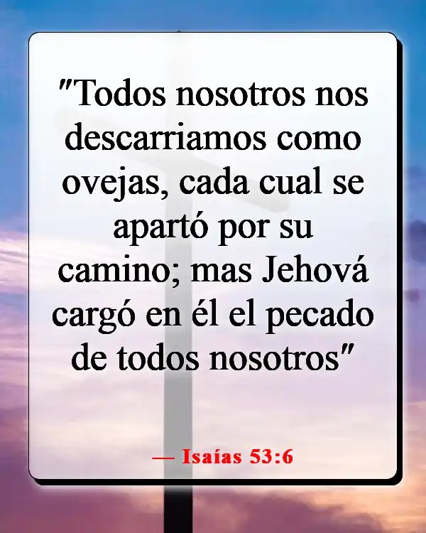 Versículo de la Biblia sobre salvar almas perdidas (Isaías 53:6)