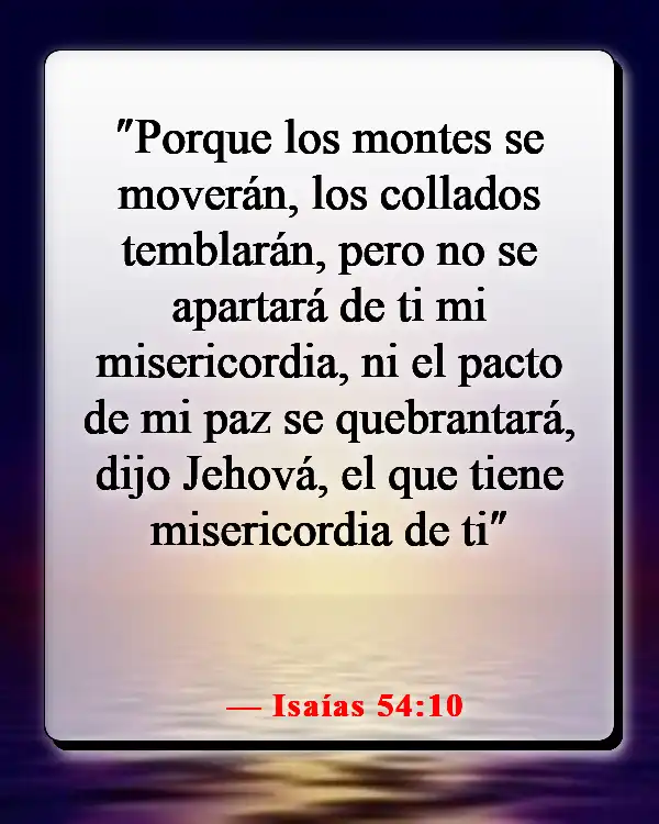 Versículos de la Biblia sobre enamorarse de Jesús (Isaías 54:10)