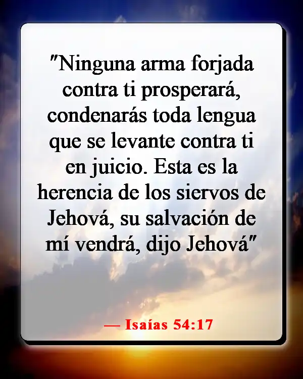 Versículo bíblico para la sanación después de una cirugía (Isaías 54:17)