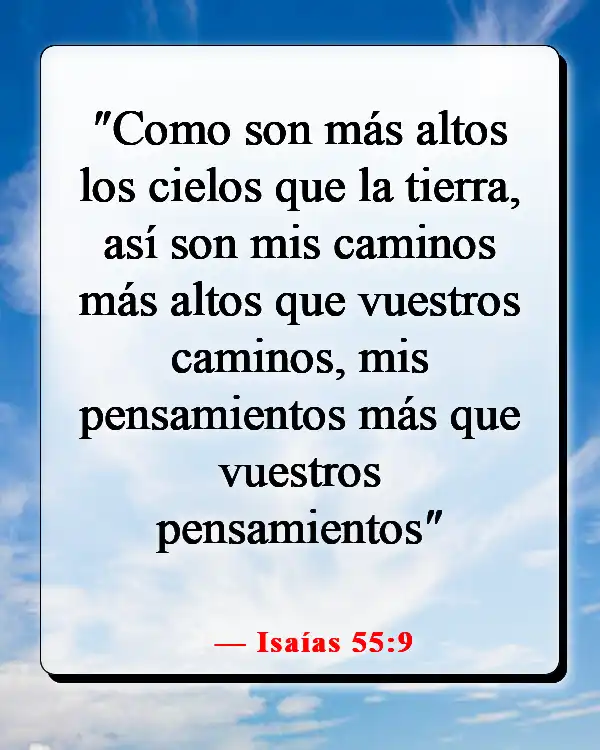 Versículos de la Biblia sobre el cielo y el infierno (Isaías 55:9)