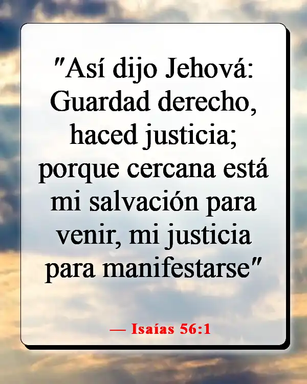 Versículo de la Biblia sobre la equidad y la igualdad (Isaías 56:1)