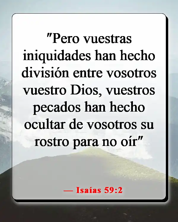 Versículos de la Biblia sobre el diablo disfrazado (Isaías 59:2)