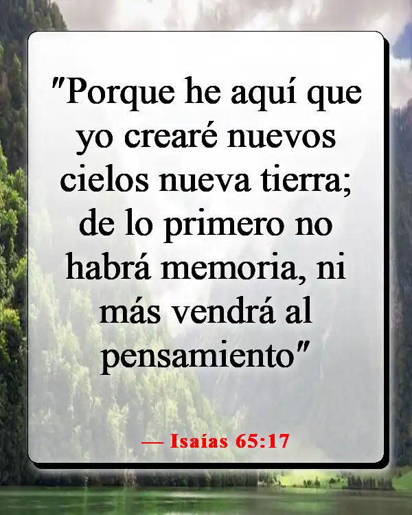 Versículos de la Biblia sobre el cielo y el infierno (Isaías 65:17)