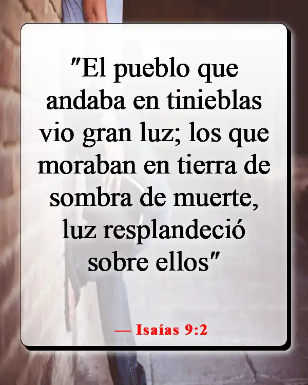 Versículos de la Biblia sobre Jesús siendo la luz (Isaías 9:2)