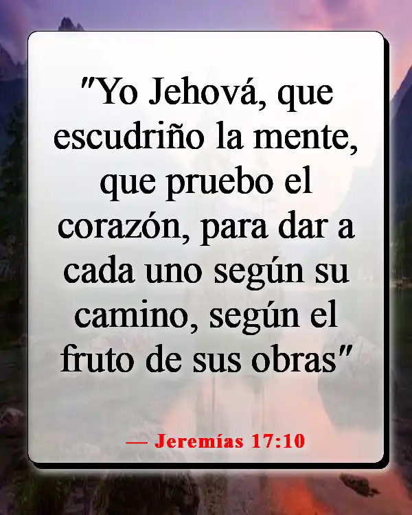 Versículos de la Biblia sobre guardar tus pensamientos (Jeremías 17:10)