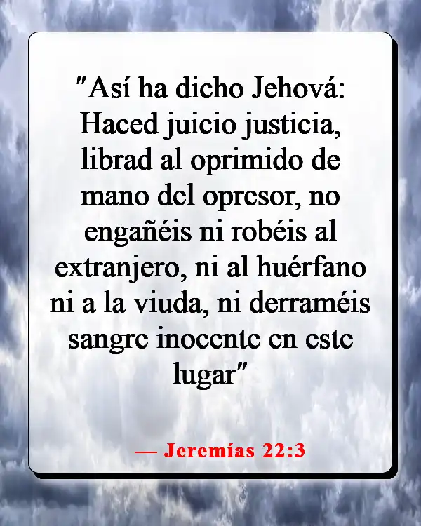 Versículo de la Biblia sobre la equidad y la igualdad (Jeremías 22:3)