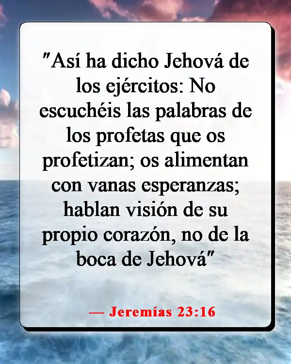 Versículos de la Biblia sobre el diablo disfrazado (Jeremías 23:16)