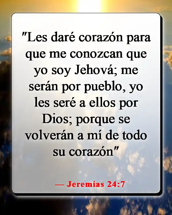 Versículo de la Biblia sobre la renovación de la mente (Jeremías 24:7)
