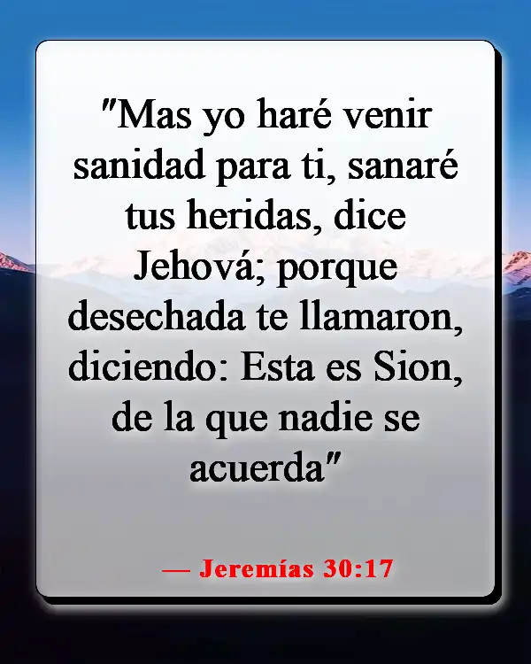 Versículo bíblico para la sanación después de una cirugía (Jeremías 30:17)