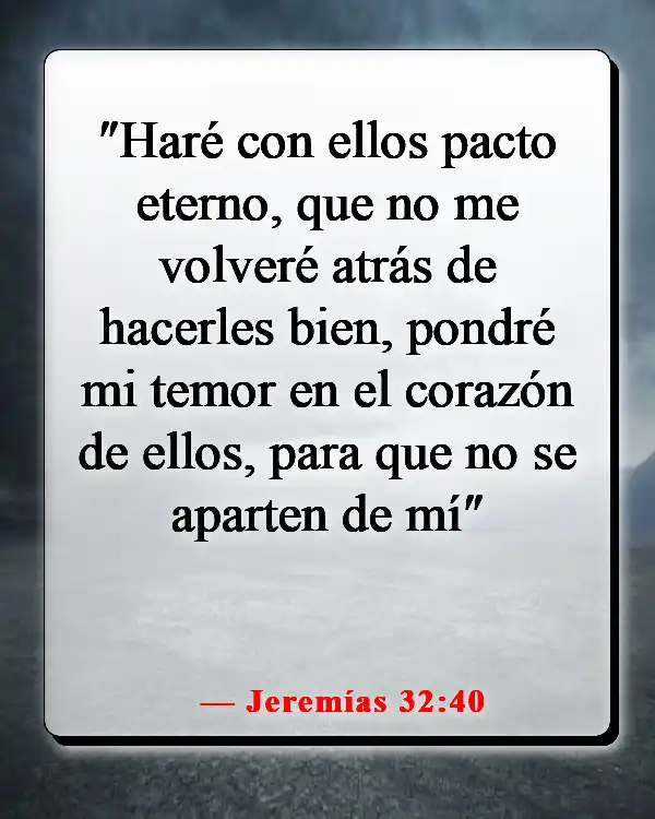Versículo de la Biblia sobre una mujer que teme al Señor (Jeremías 32:40)