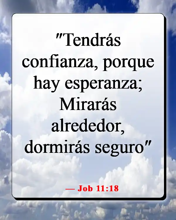 Versículos de la Biblia para obtener fuerza y coraje en tiempos difíciles (Job 11:18)