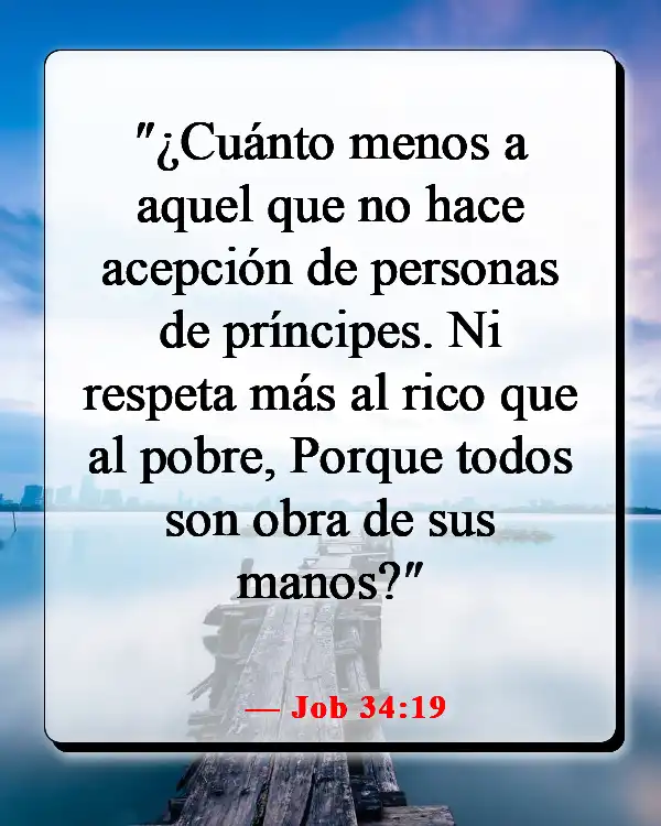 Versículo de la Biblia sobre la equidad y la igualdad (Job 34:19)