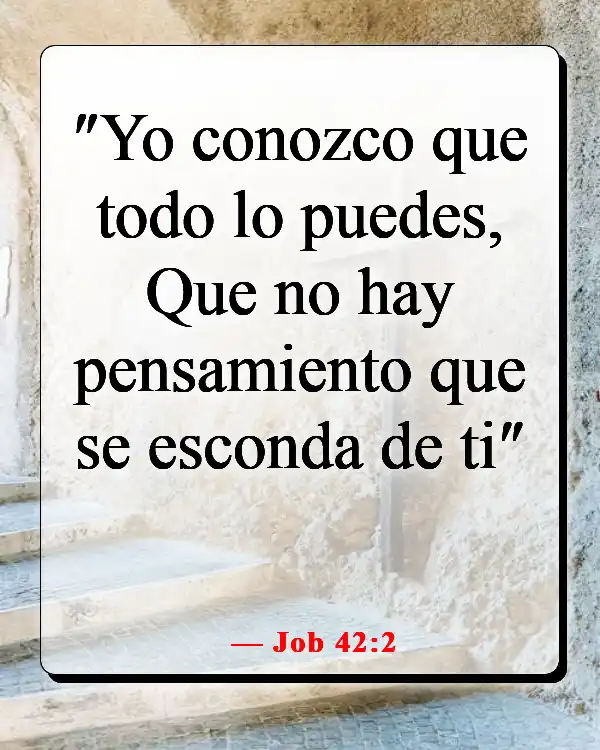 Versículos de la Biblia sobre vivir la vida con propósito (Job 42:2)