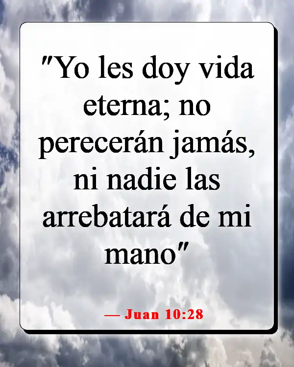 Versículos bíblicos sobre Dios salvándonos del infierno (Juan 10:28)