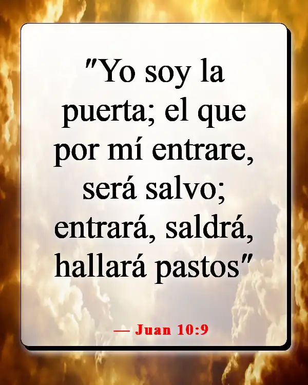 Versículos de la Biblia sobre elegir el camino correcto (Juan 10:9)