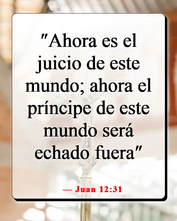 Versículos de la Biblia sobre el diablo disfrazado (Juan 12:31)