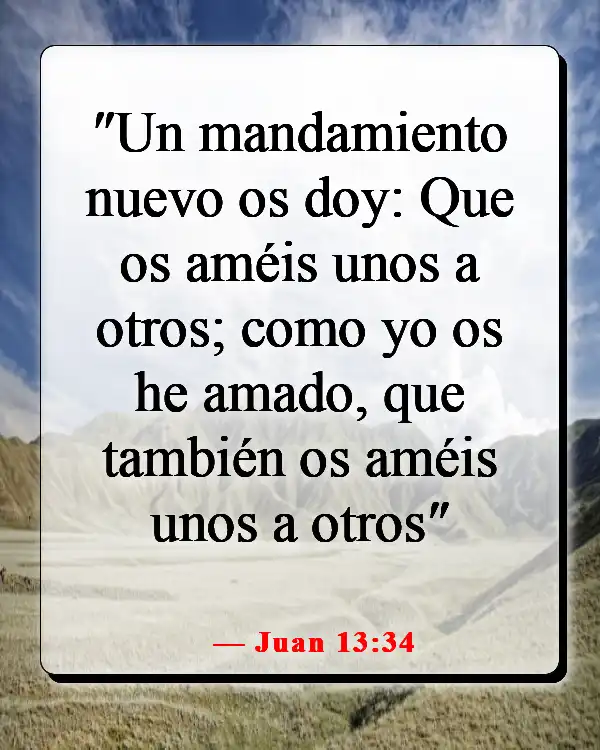 Versículos de la Biblia sobre enamorarse de Jesús (Juan 13:34)