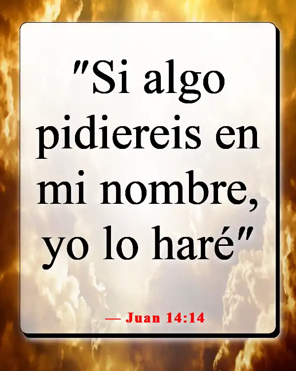 Versículo de la Biblia sobre orar en el nombre de Jesús (Juan 14:14)