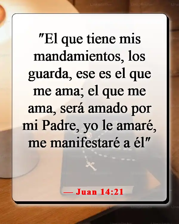 Versículos de la Biblia sobre enamorarse de Jesús (Juan 14:21)