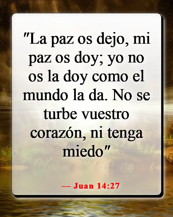 Versículos de la Biblia para orar por tu hija (Juan 14:27)